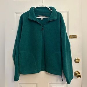 Vintage Teal Quarter-Zip Fleece Pullover - Men’s